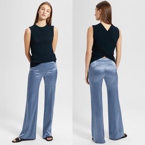Theory Women's Clean Flare Pant Double Sateen NEW